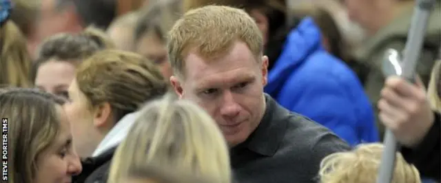 Paul Scholes at netball