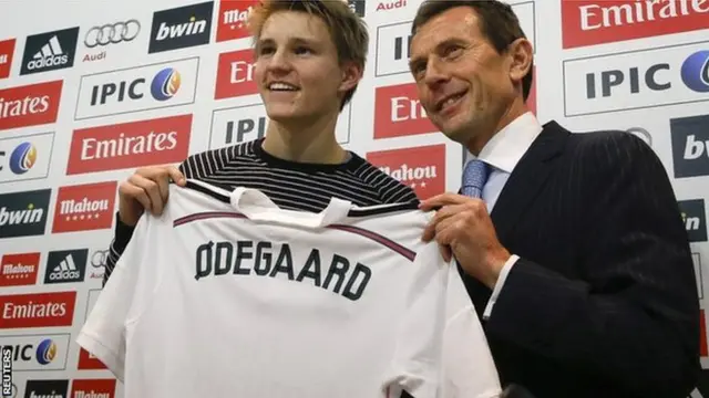 Martin Odegaard and Emilio Butragueno