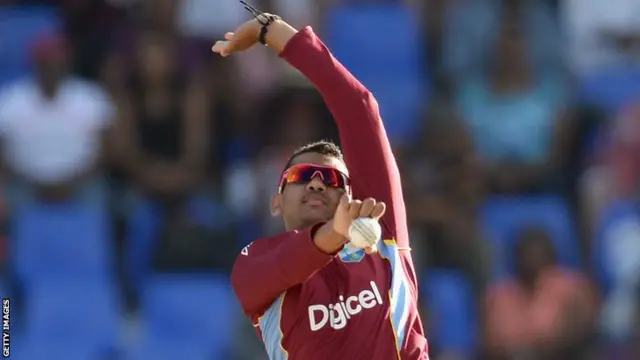 West Indies spinner Sunil Narine