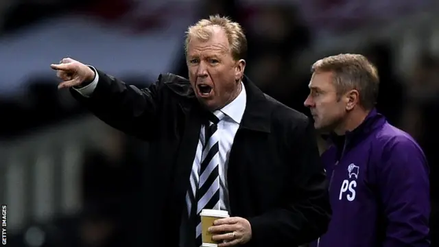 Derby County manager Steve McClaren