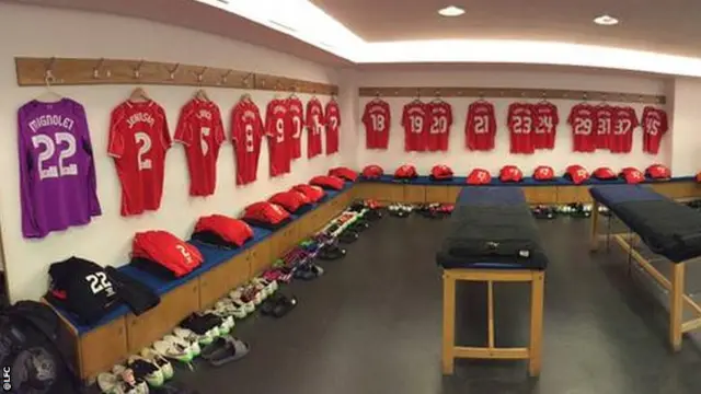 Liverpool changing-room