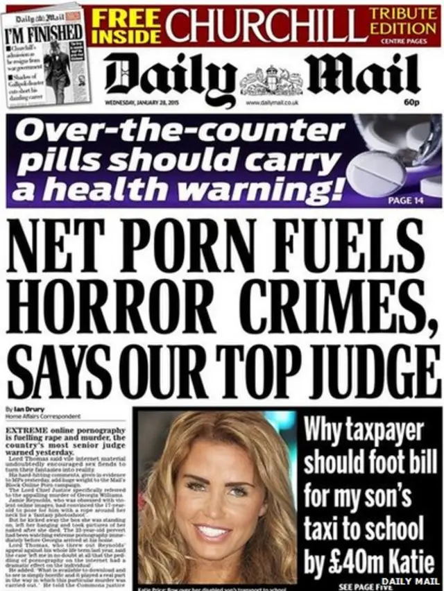 Tomorrow's Mail front page