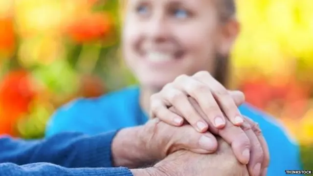 Older person's hand