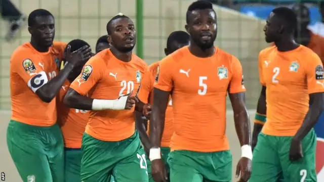 Ivory Coast celebrate