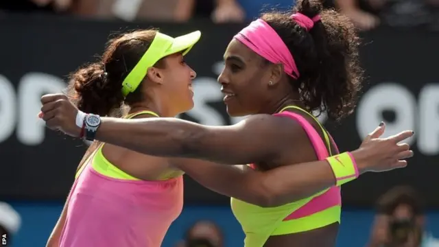 Serena Williams and Madison Keys