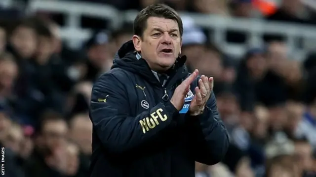 Newcastle head coach John Carver