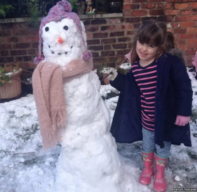Snow girl and Amelia