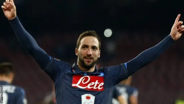 Napoli's Gonzalo Higuain