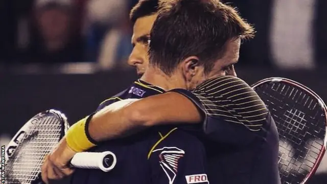 Stan Wawrinka and Novak Djokovic