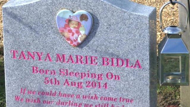 Tanya's grave at Kidlington cemetary