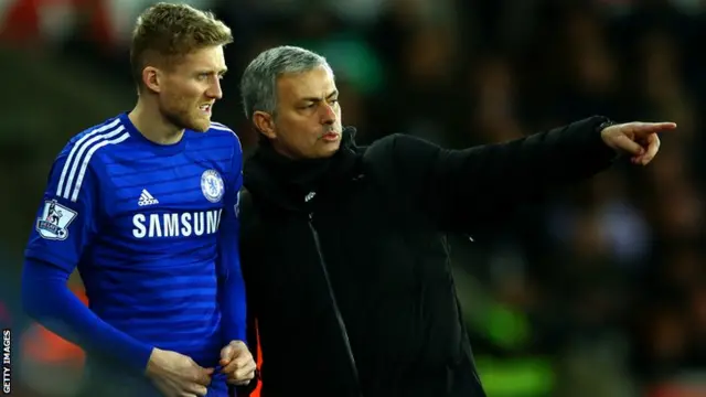 Andre Schurrle and Jose Mourinho