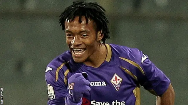 Fiorentina's Juan Cuadrado