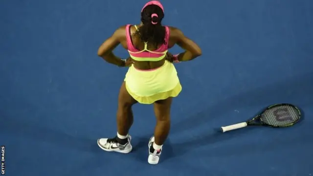 Serena Williams reaction