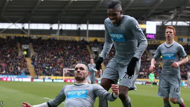 Remy Cabella celebrates scoring the opening goal