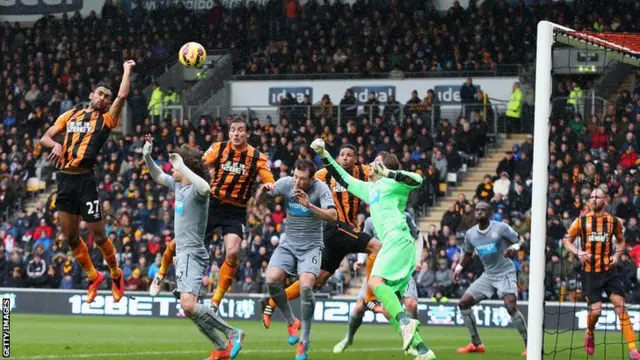 Elmohamady punches the ball