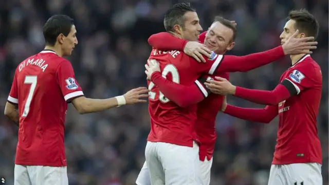 Robin van Persie celebrates