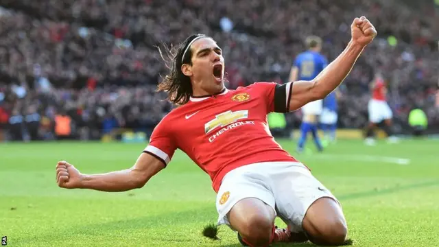 Radamel Falcao celebrates