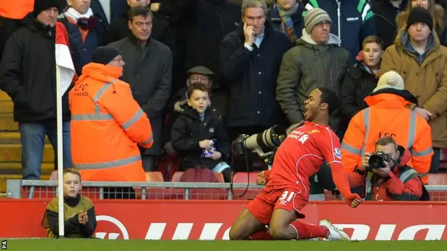 Raheem Sterling celebrates