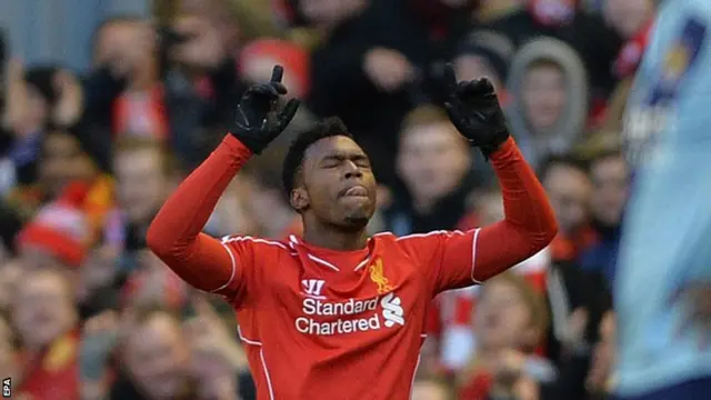 Daniel Sturridge celebrates