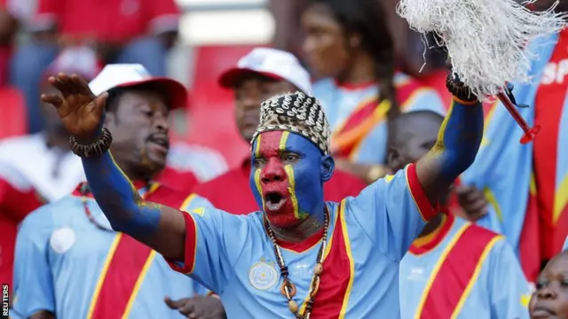 DR Congo fans celebrate