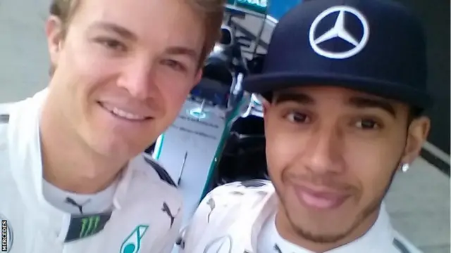 Nico Rosberg and Lewis Hamilton