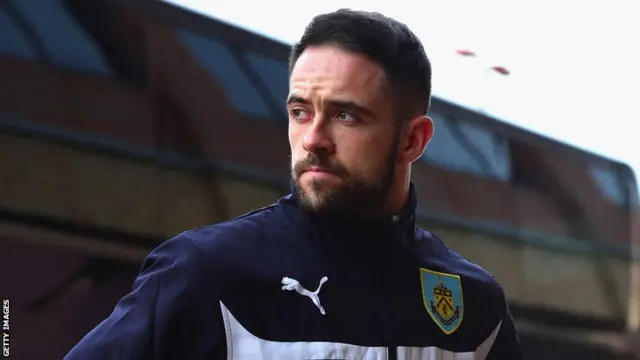 Burnley striker Danny Ings