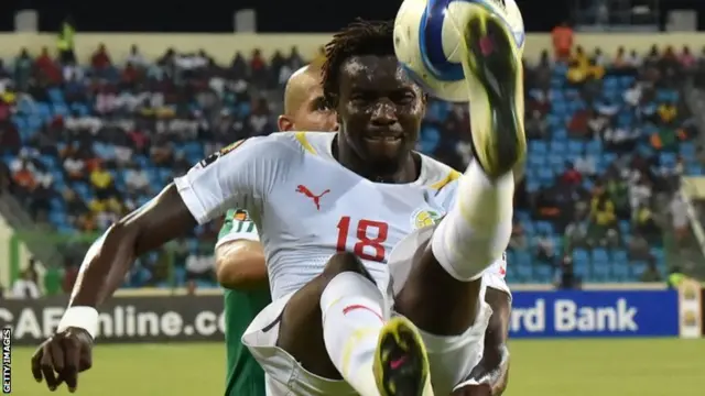 Pape Souare in action for Senegal