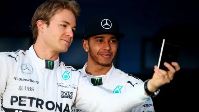 Nico Rosberg and Lewis Hamilton