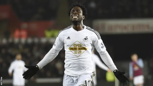 Manchester City striker Wilfried Bony