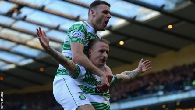 Leigh Griffiths scores for Celtic against Rangers