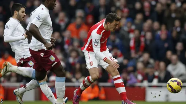 Ozil scores Arsenal's scend