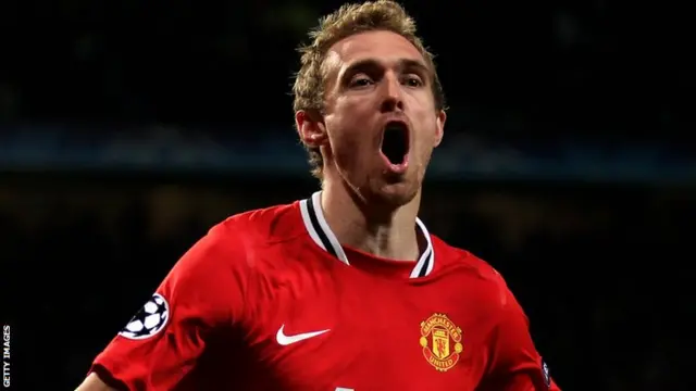 Manchester United midfielder Darren Fletcher