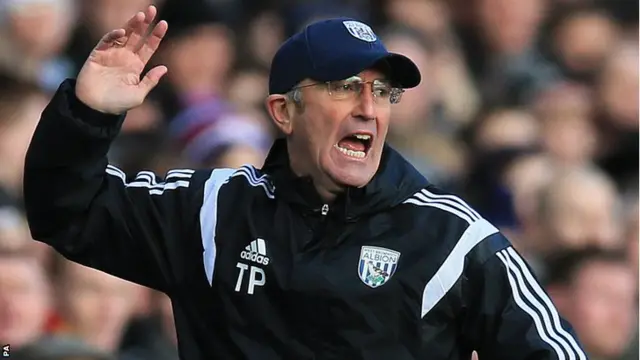 West Brom manager Tony Pulis