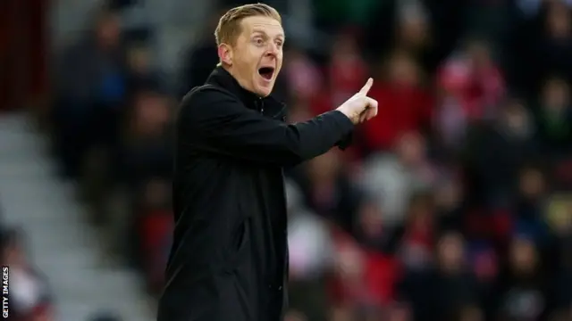 Garry Monk gesticulates on the touchline