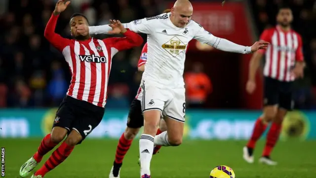 Shelvey pushes forward for Swansea