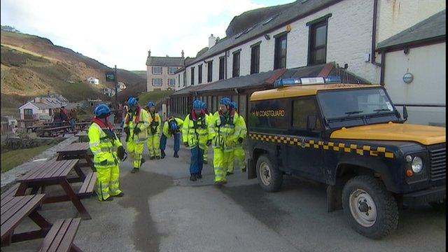 Members of Port Isaac Coastguard