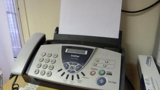 A fax machine