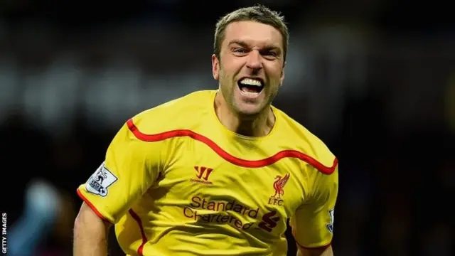 Liverpool striker Rickie Lambert