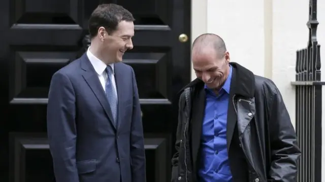 George Osborne and Yanis Varoufakis