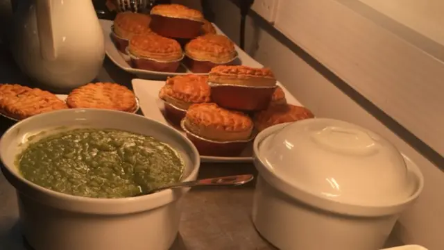 Pie and peas