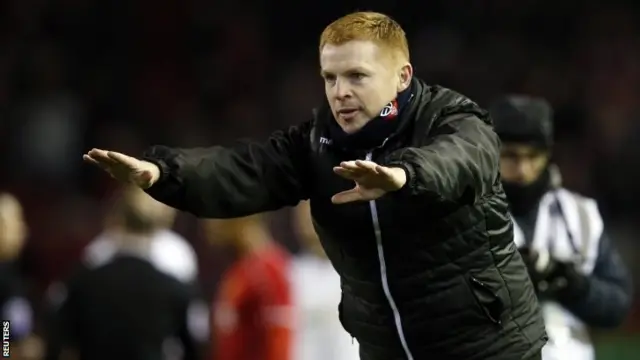 Bolton manager Neil Lennon