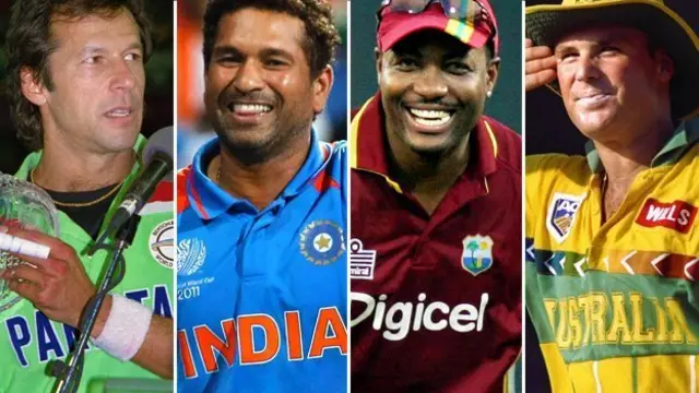 Imran Khan, Sachin Tendulkar, Brian Lara and Shane Warne