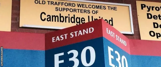 Cambridge Utd at Old Trafford