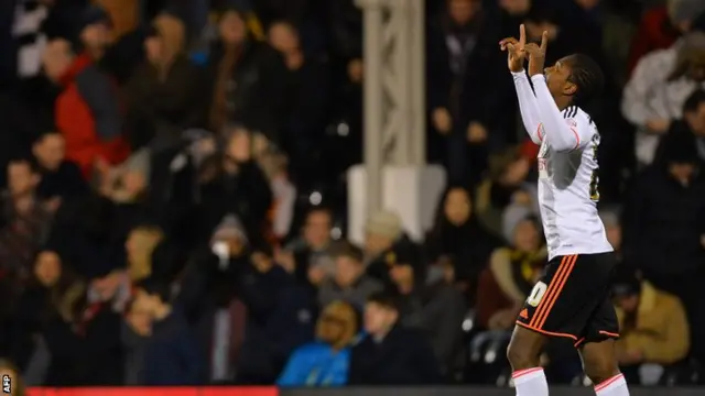 Hugo Rodallega celebrates scoring