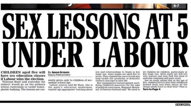 Tomorrow's Mail front page