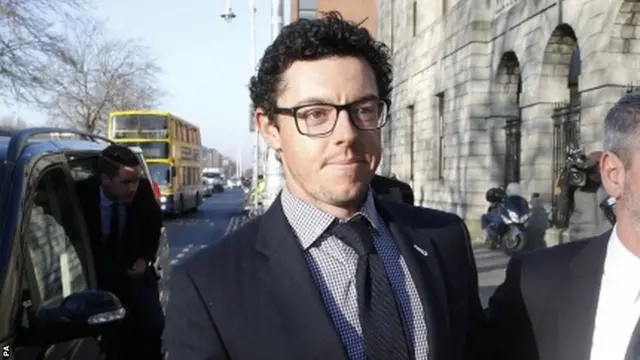 Rory McIlroy was at court on Tuesday