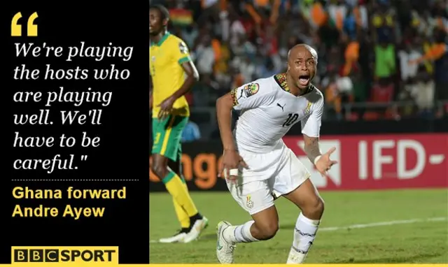 Ghana forward Andre Ayew