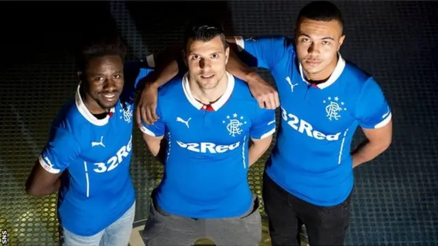 Three of Rangers' loan signings, Gael Bigirimana, Haris Vuckic and Remie Streete