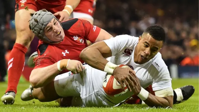 Anthony Watson scores for England