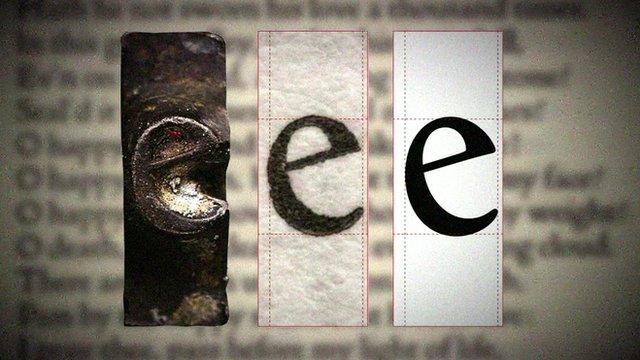 A typeface called Doves Type